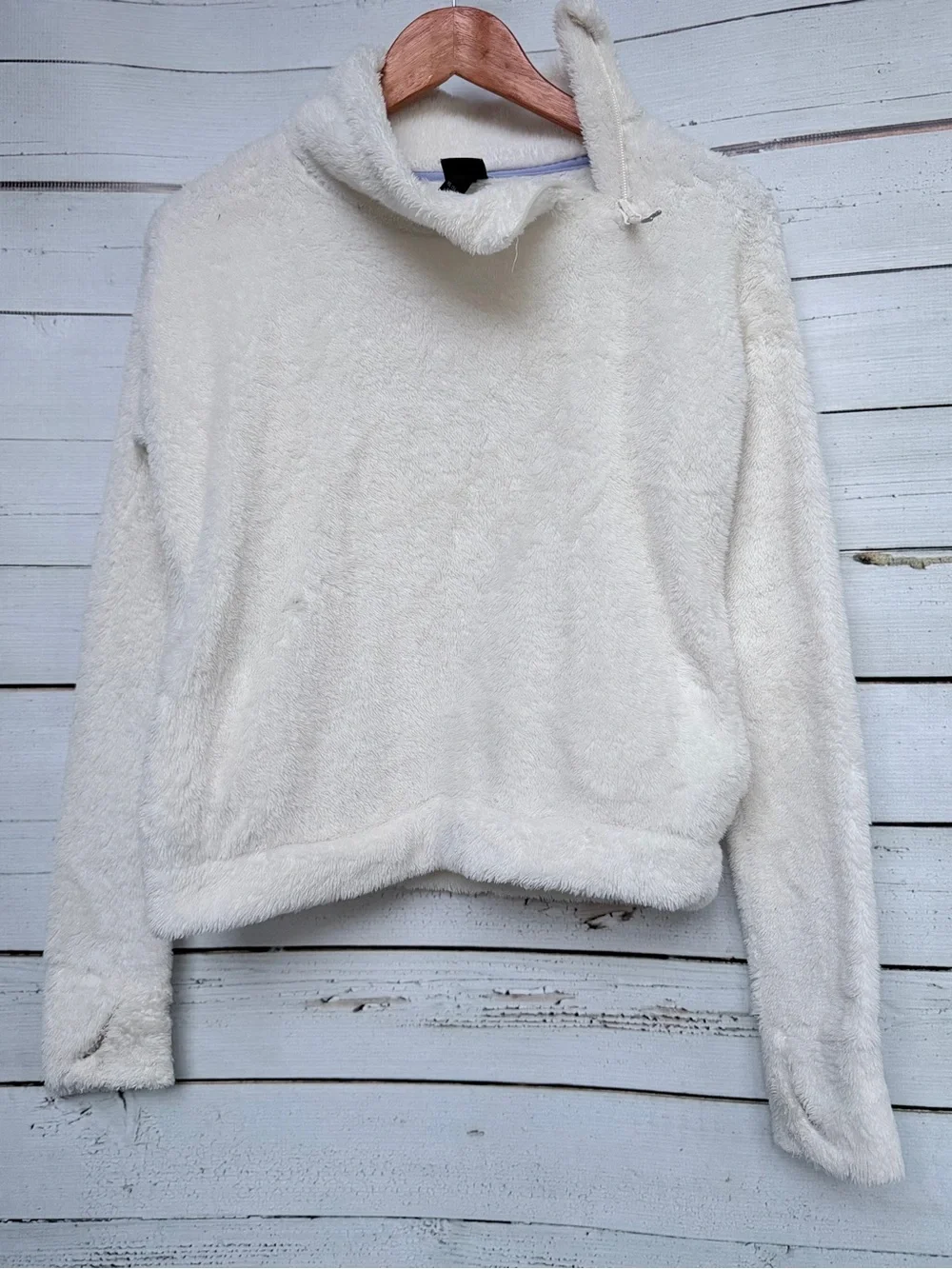 all in motion White Plush sweater